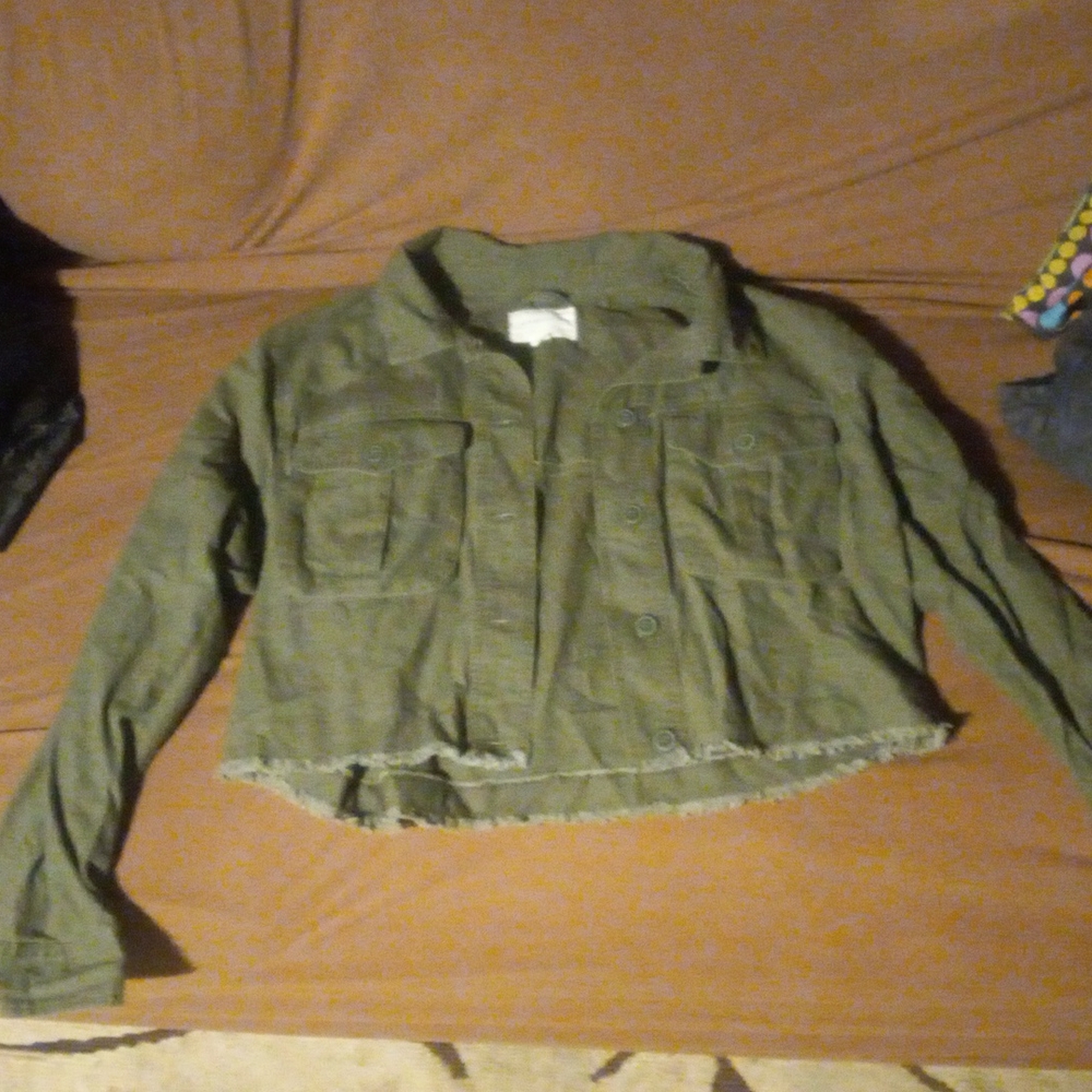 Army green aeropostale thin jacket